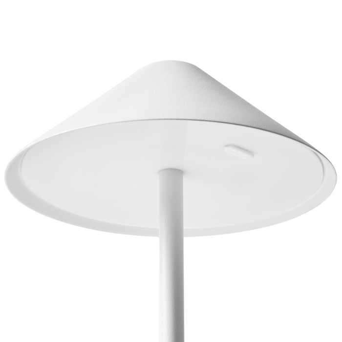 Beliani - FRANCOLI - Tafellamp - Wit- Aluminium