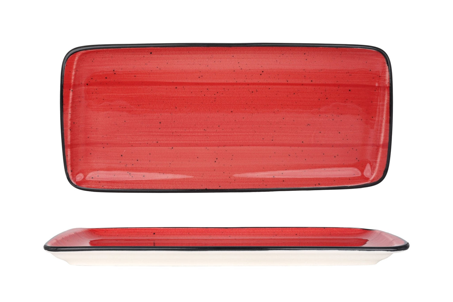 Bonna Serveerschaal - Aura Passion - Porselein - 34x16 cm - set van 2