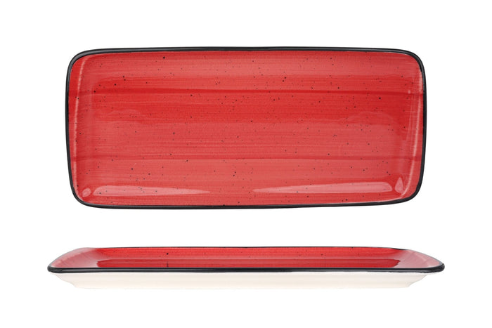 Bonna Serveerschaal - Aura Passion - Porselein - 34x16 cm - set van 2