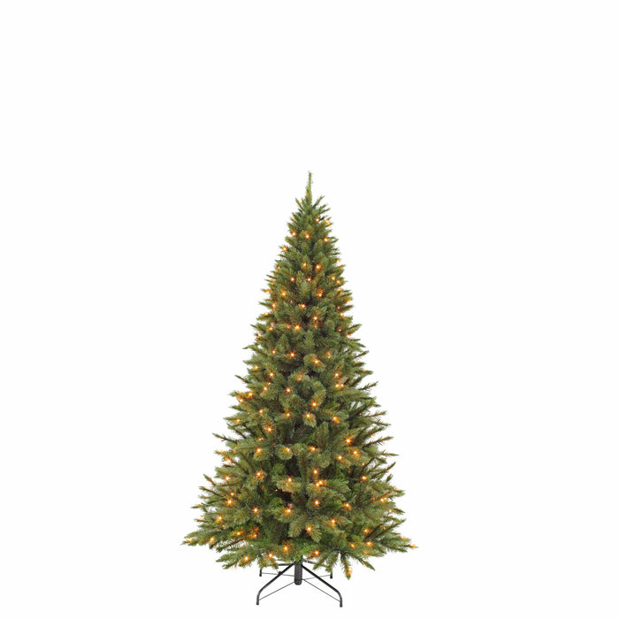 Triumph Tree Kunstkerstboom Forest frosted - 86x86x155 cm - PVC|Hardnaald - Groen - 120LED