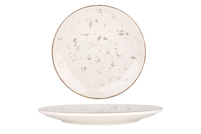 Bonna Gebaksbord - Grain - Porselein - 21 cm - set van 6