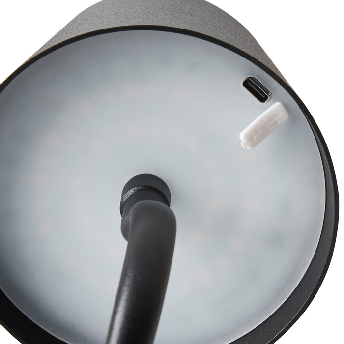 Beliani - VOUGA - Tafellamp - Zwart - Aluminium|IJzer