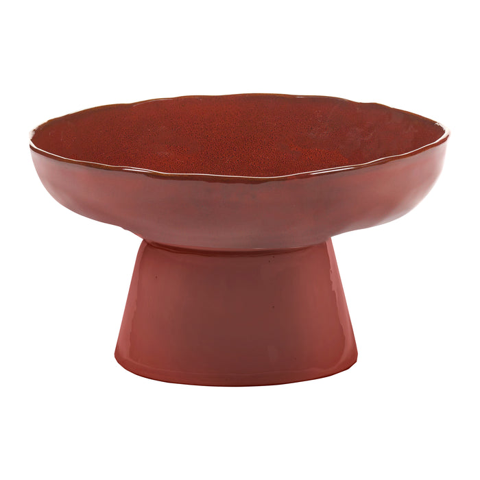 SERAX - Marie Michielssen - La Mère Serveerschaal op Voet - Venetian Red