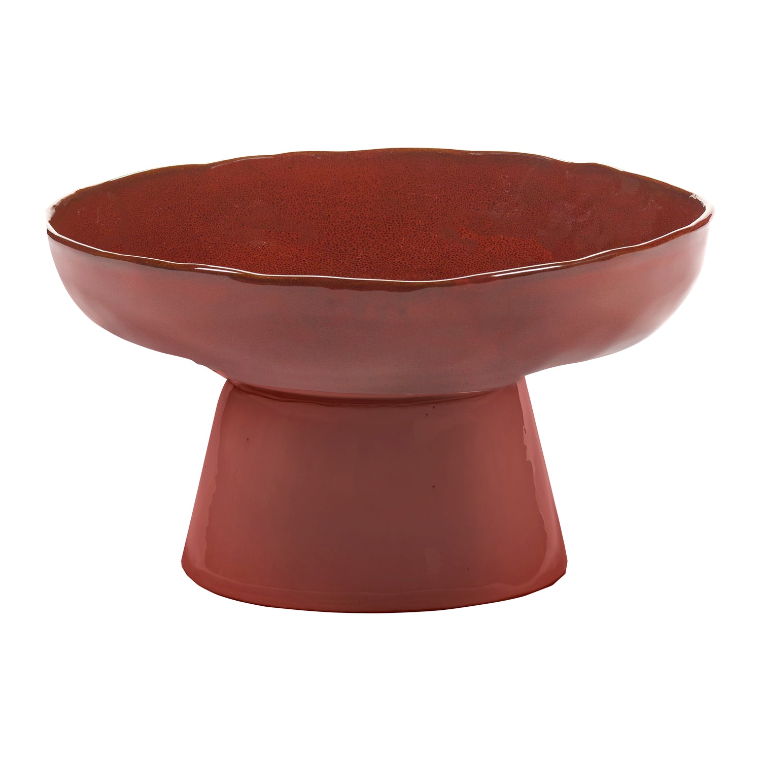 SERAX - Marie Michielssen - La Mère Serveerschaal op Voet - Venetian Red