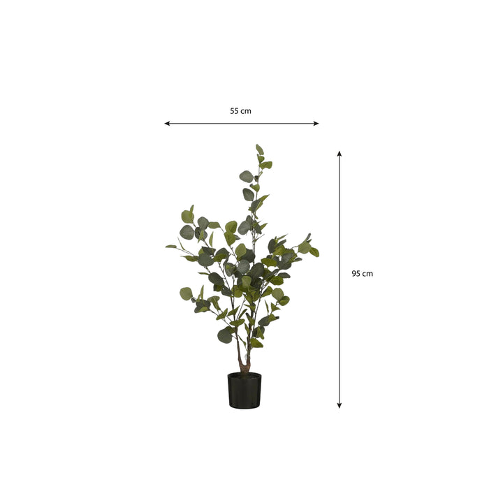 Mica Decorations Kunstplant Eucalyptusboom in Pot - H95 x Ø35 cm
