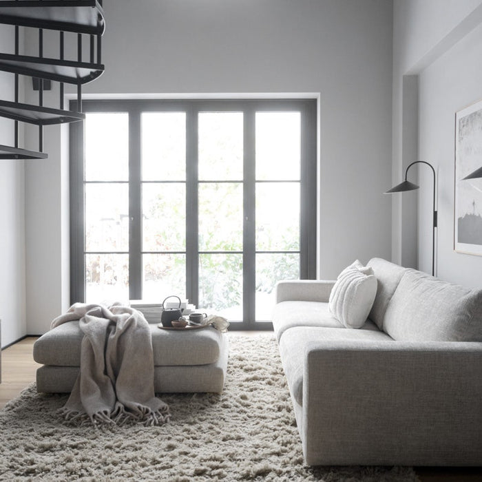 Rowico Home Duncan 3-Zits Bank - Lichtgrijze Stof