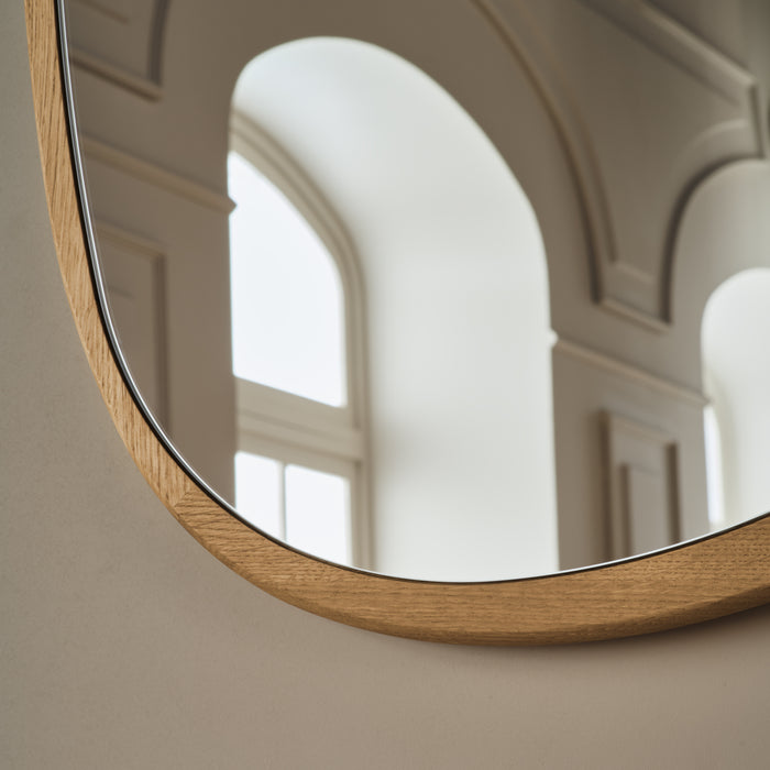 Bolia Elope Spiegel - H 57,5 x B 73,5 cm - Oiled Oak