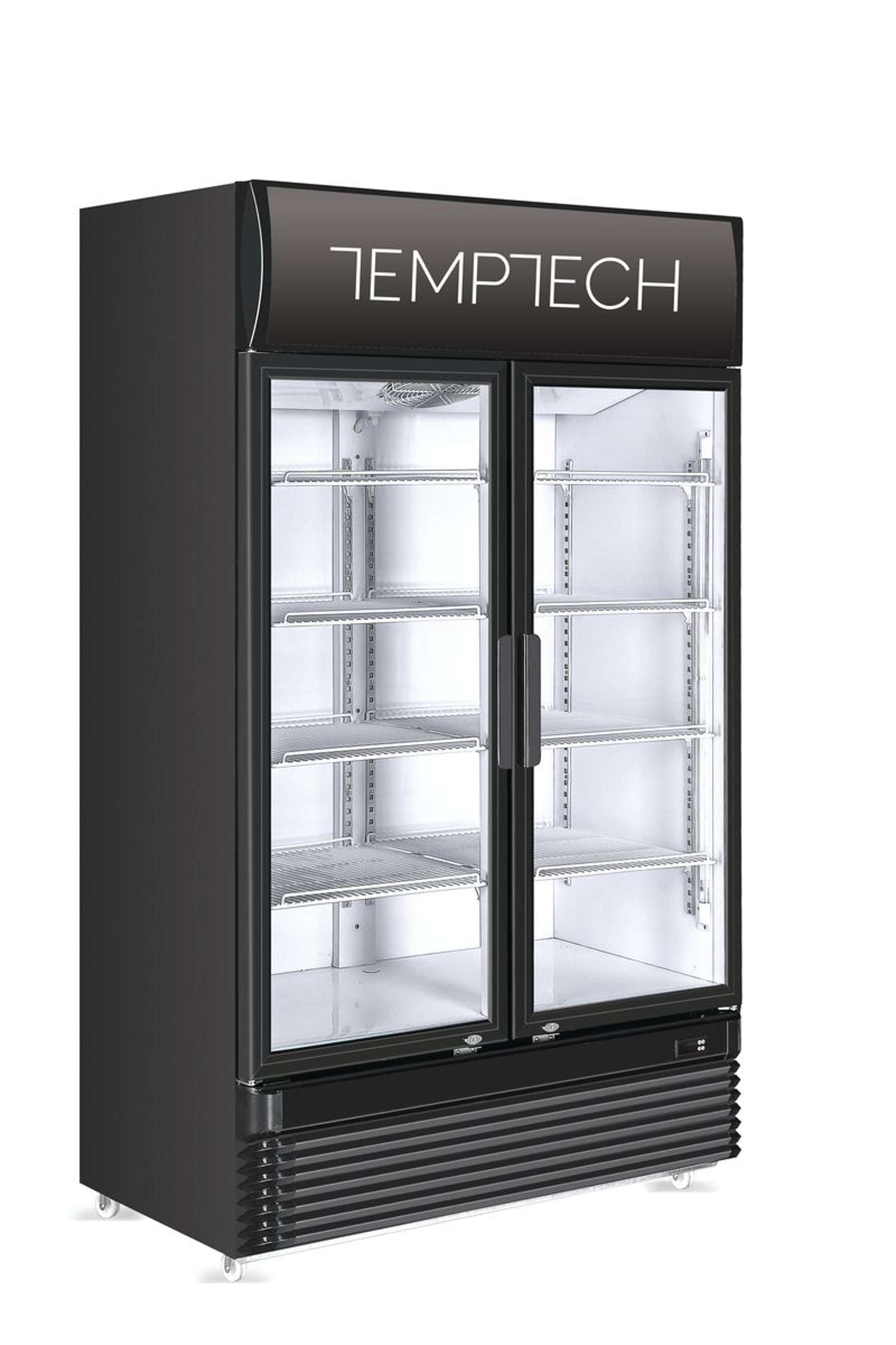 Temptech - Koelvitrine met Display 750L Dubbele deuren