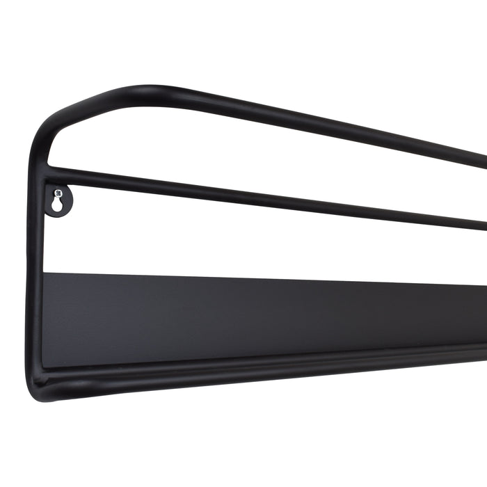 LOFT42 Wandschoenenrek Phill - Zwart - Metaal - 70x20x15