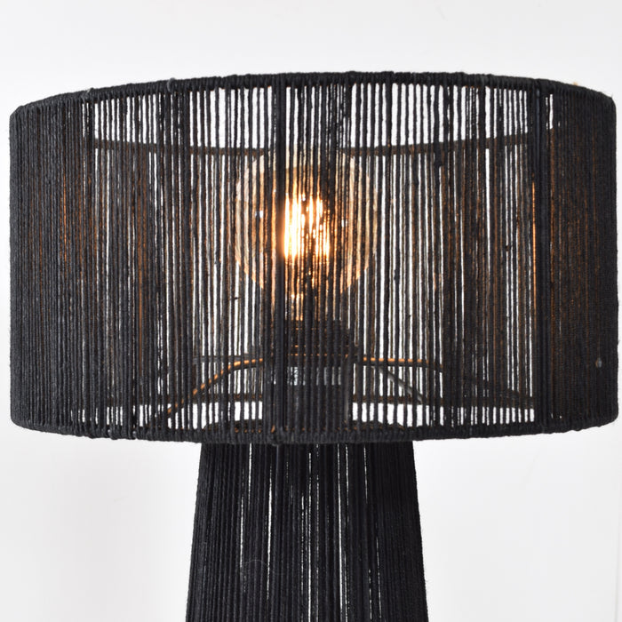 Urban Interiors - Tafellamp Diro Jute  43x30 Zwart