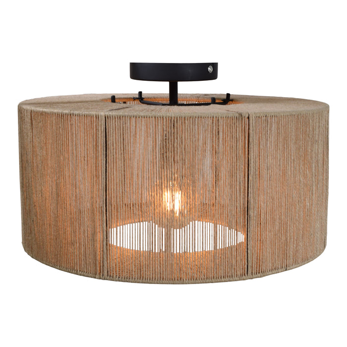 Urban Interiors - Plafondlamp - Drum Jute - Ø45