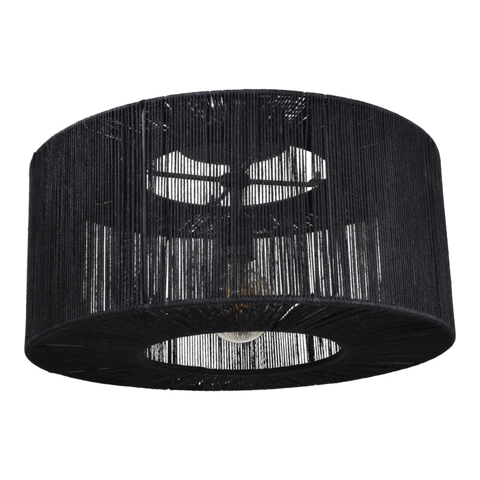 Urban Interiors - Plafondlamp - Drum Jute Zwart - Ø45