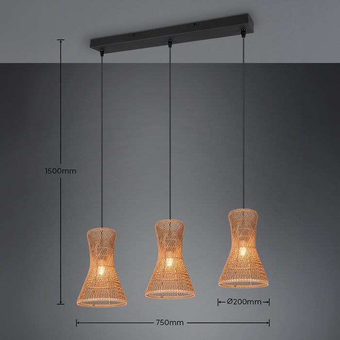 Reality Bijou Hanglamp - 3x E27