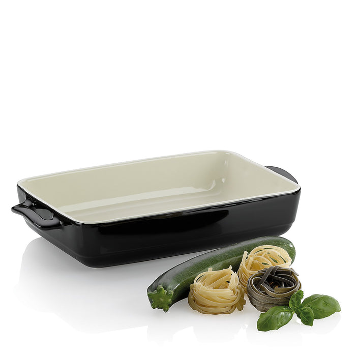 Ovenschaal Keramiek Zwart, 37.5 cm x 22 cm - Kela | Malin