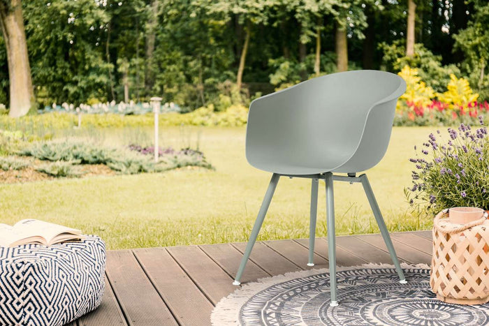 Feel Home - Luxe eettafel voor buiten - 200x90 cm - Met 6 kuipstoelen…