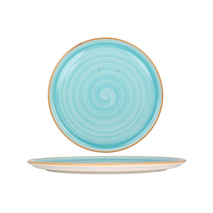 Bonna Pizzabord - Aqua - Porselein - 32 cm - set van 2