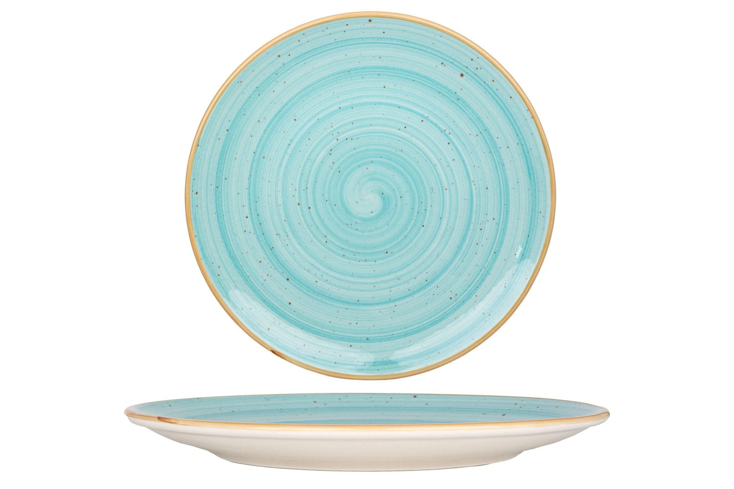 Bonna Dinerbord - Aqua - Porselein - 27 cm - set van 6