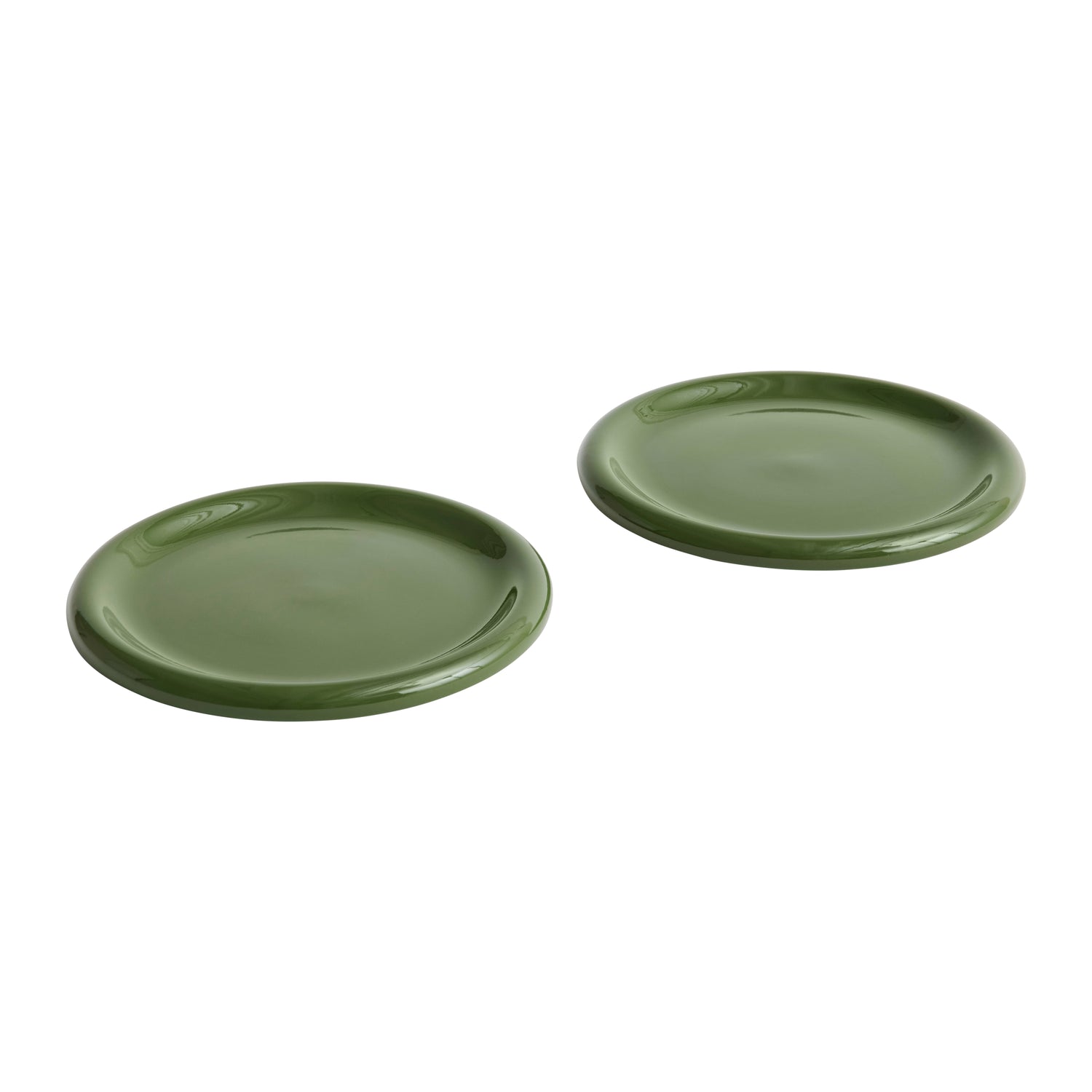HAY Barro Dinerborden Ø 24 cm - Set van 2 - Groen