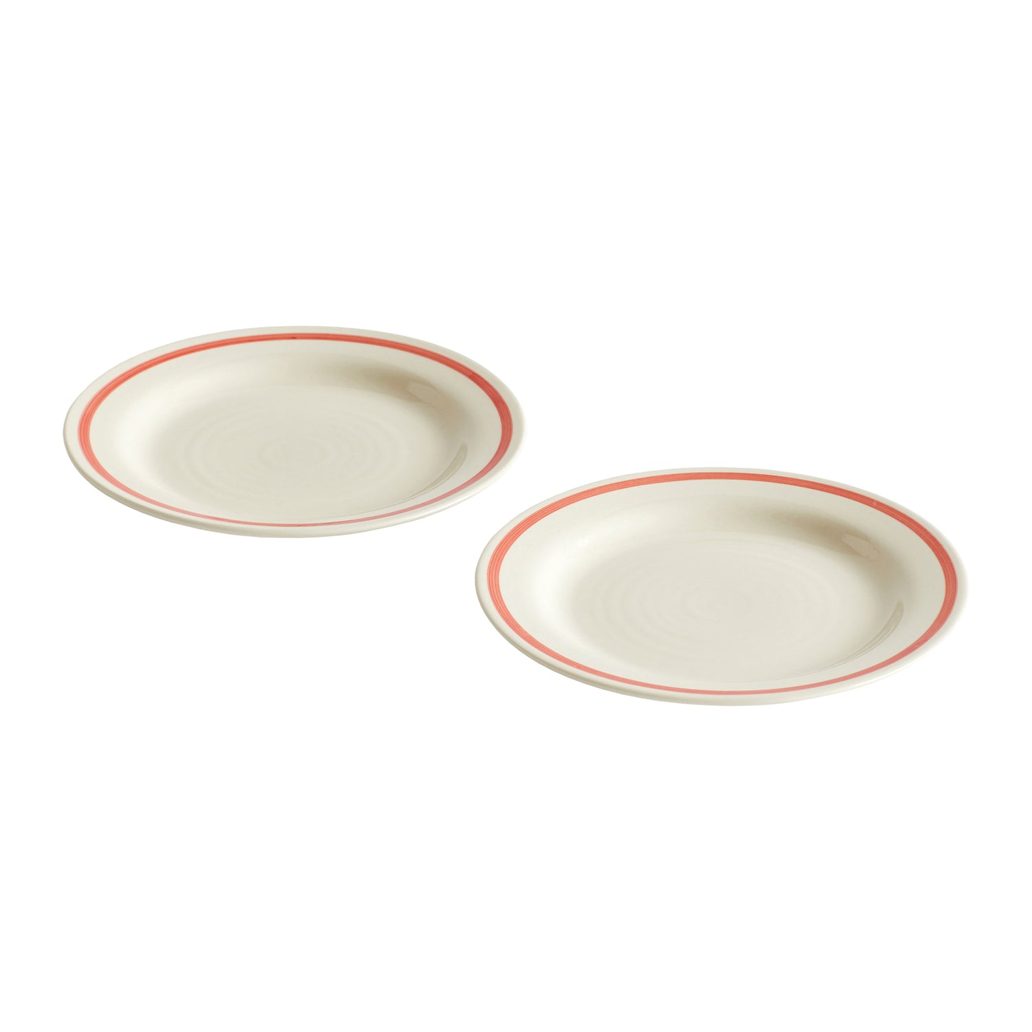 HAY Sobremesa Ontbijtborden Ø 18,5 cm - Set van 2 - Rood