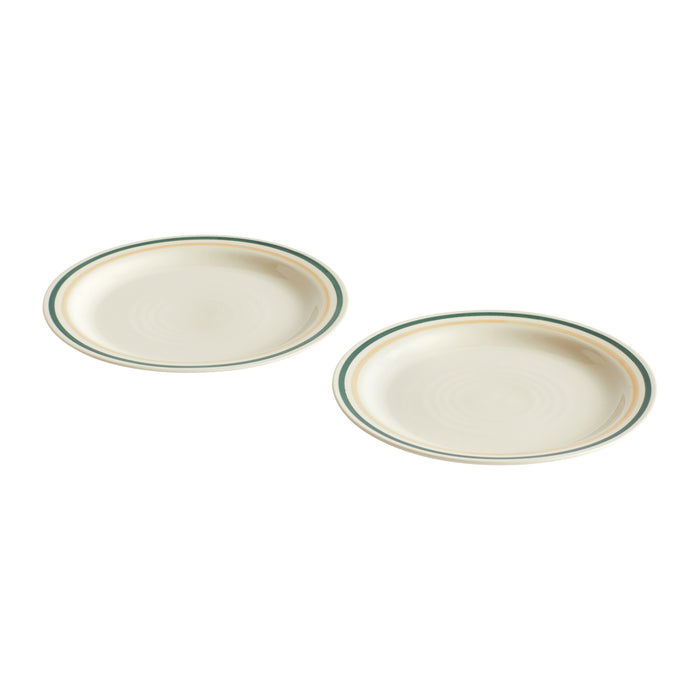 HAY Sobremesa Dinerborden Ø 24,5 cm - Set van 2 - Groen / Zand