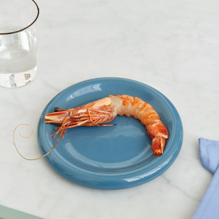 HAY Barro Ontbijtborden Ø 18 cm - Set van 2 - Donkerblauw