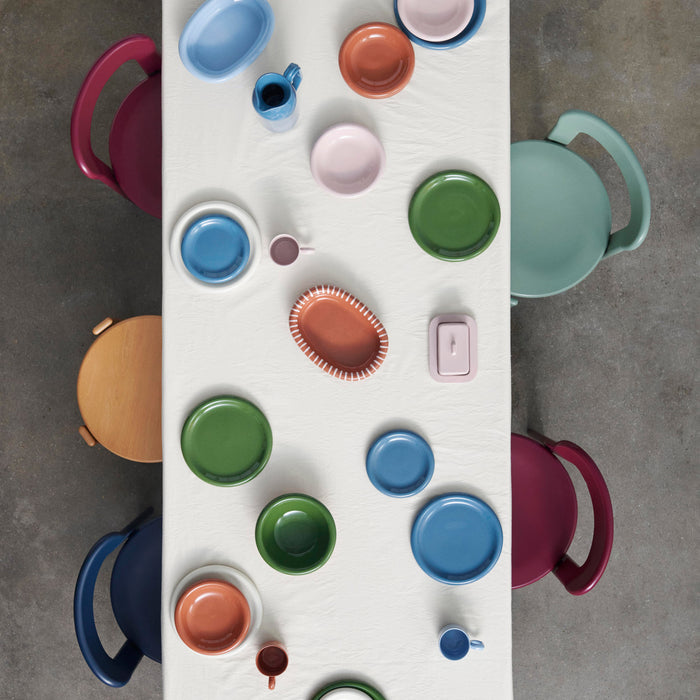 HAY Barro Ontbijtborden Ø 18 cm - Set van 2 - Donkerblauw