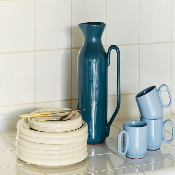 HAY Barro Dinerborden Ø 24 cm - Set van 2 - Gebroken Wit