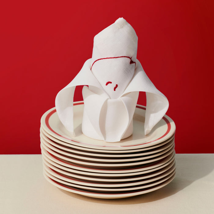 HAY Sobremesa Ontbijtborden Ø 18,5 cm - Set van 2 - Rood