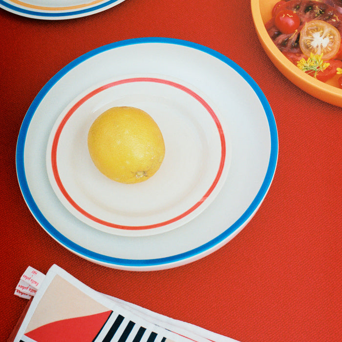 HAY Sobremesa Serveerschaal Ø 25 cm - Wit / Blauw