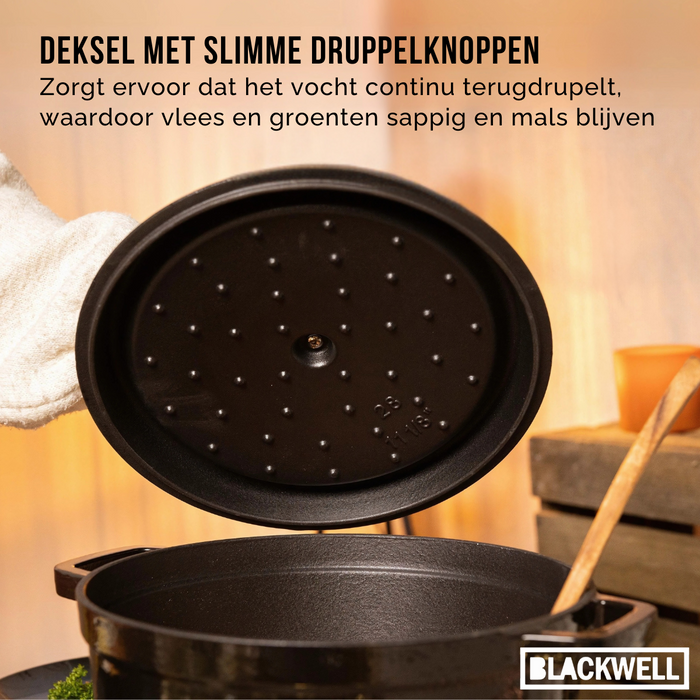 Blackwell Braadpan - Gietijzer - Zwart - ø 26 cm | 4.8 liter