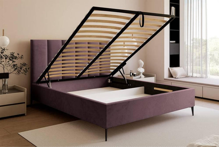 NADUVI Collection Bedframe Carolina met opbergvak velvet 160x200