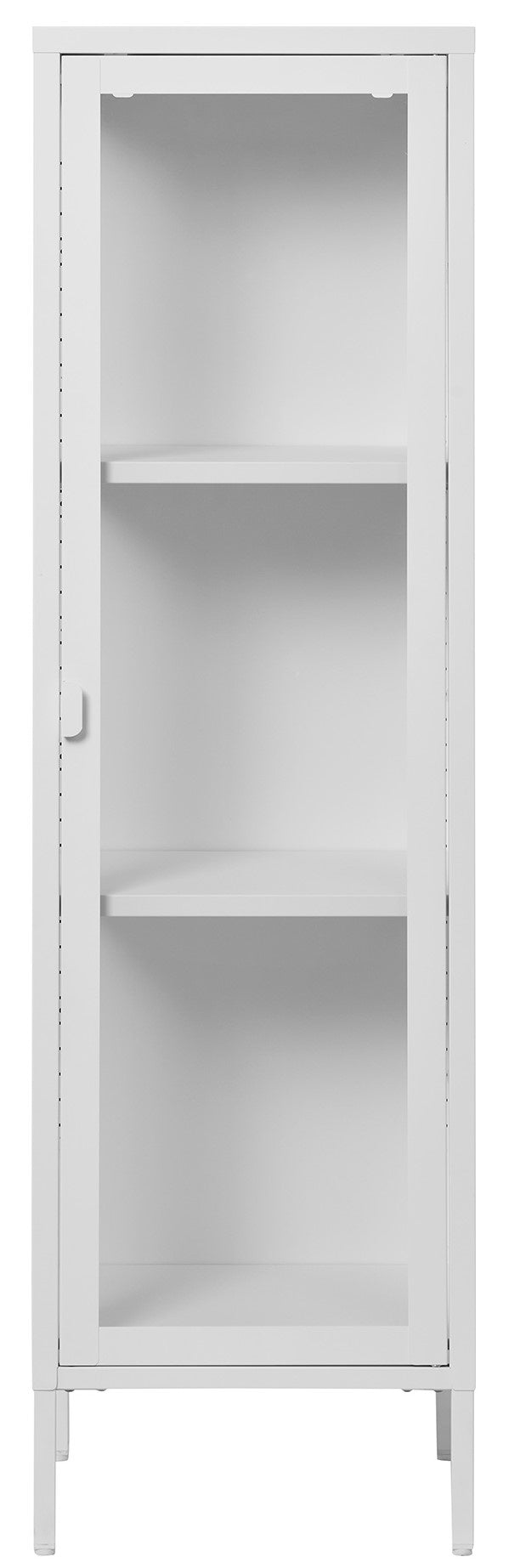 House Nordic Brisbane Wit | Glas Vitrinekast Slim H140 cm