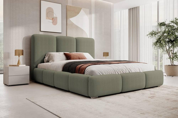 NADUVI Collection Bedframe Briar met opbergvak ribstof 140x200