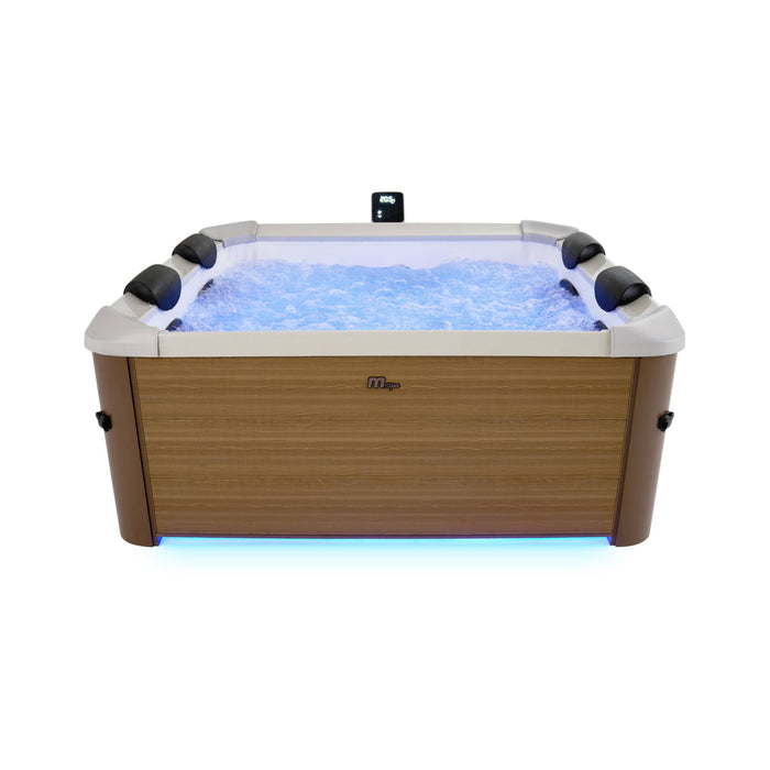 sweeek - 6-persoons hydro-massage spa, 4 kussens 160cm