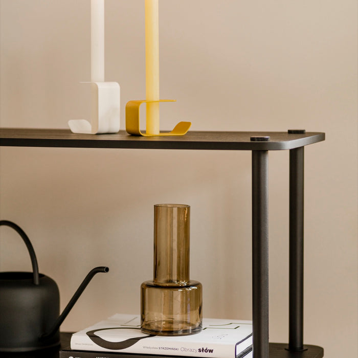 noo.ma FLEC kaarsenhouder - low - Gold Green