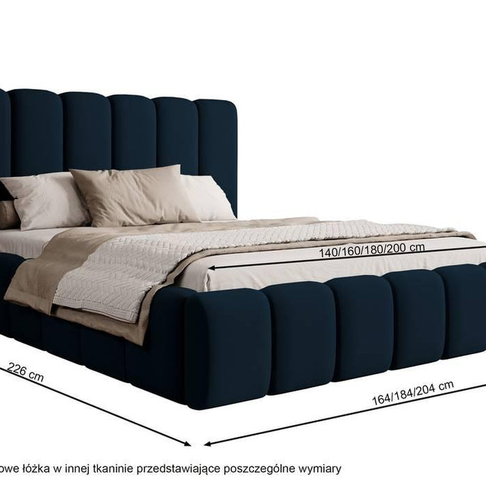 NADUVI Collection Bedframe Damask 160x200