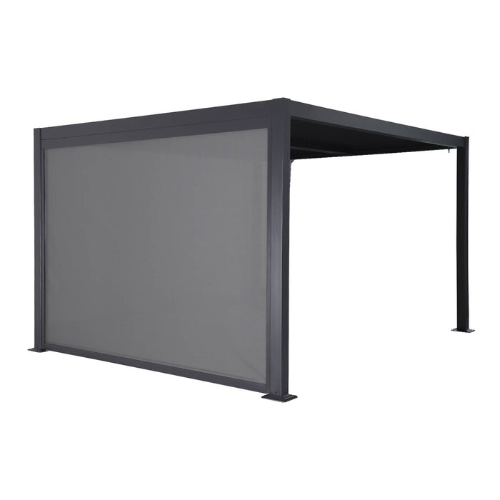 sweeek - Pergola met lamellendak, aluminium en staal 3x4m +