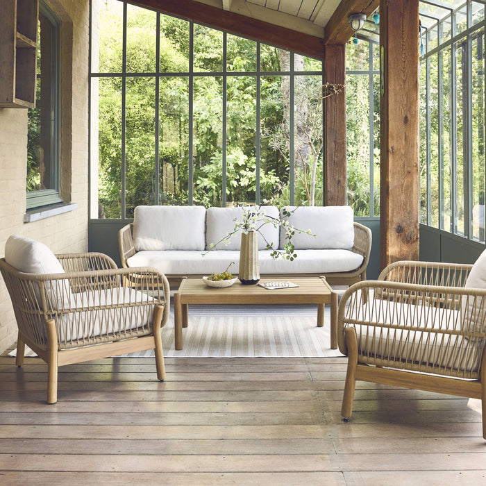 sweeek - Tuinset van acacia met touw, 5 plaatsen