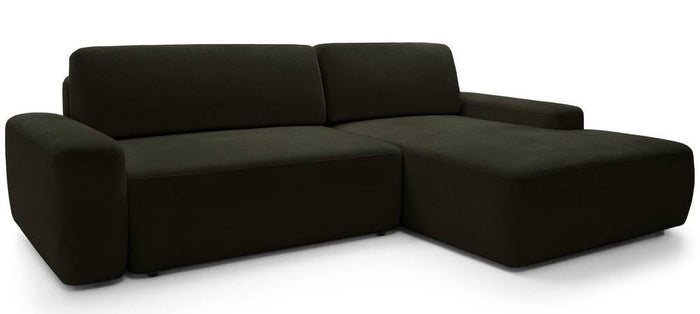 NADUVI Collection Hoekslaapbank Elis rechts met opbergvak chenille