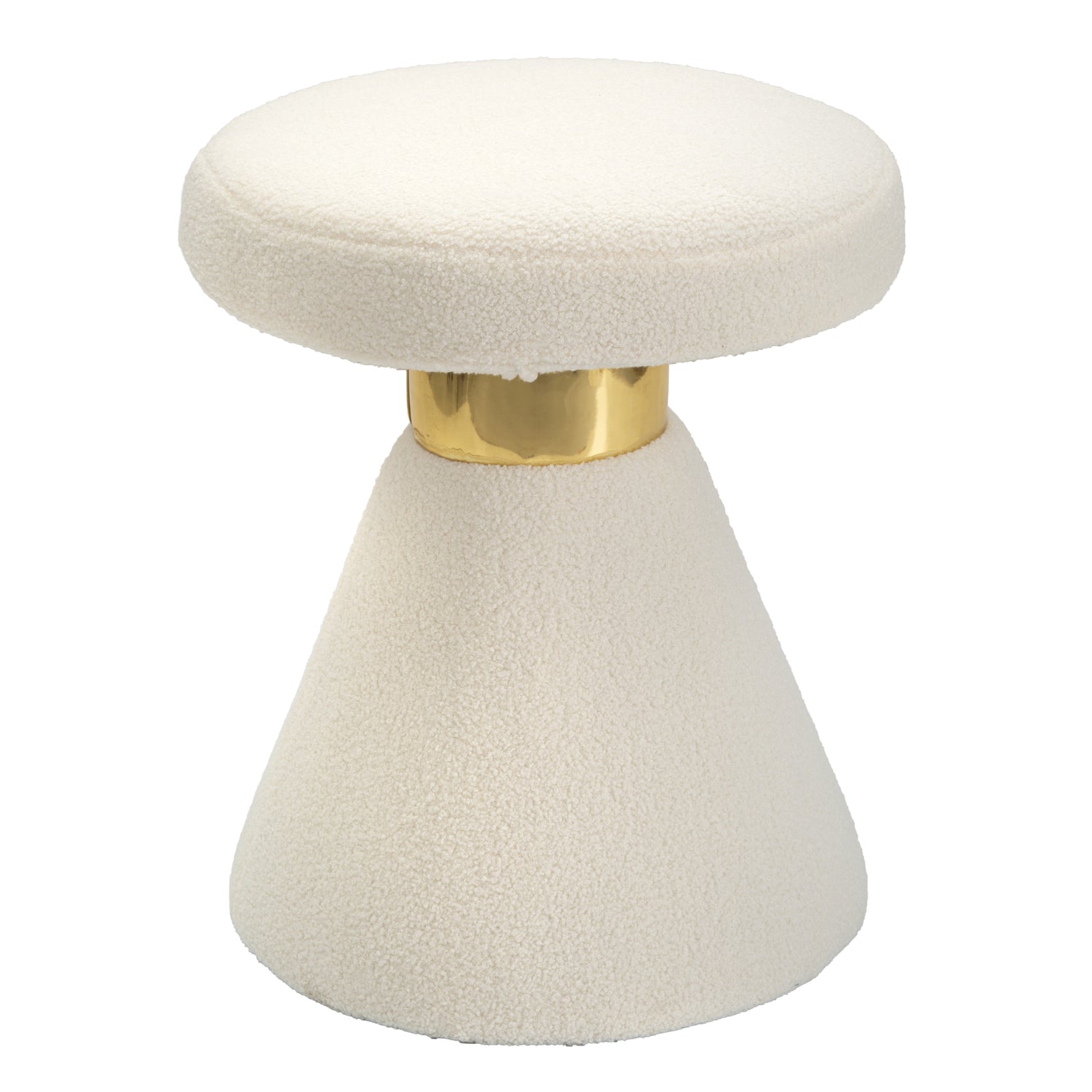 Iceland - Witte en gouden gestoffeerde stoffen tafel