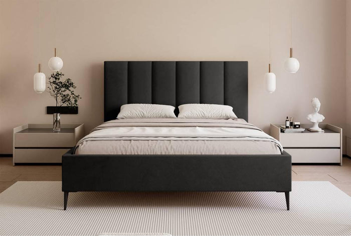 NADUVI Collection Bedframe Carolina met opbergvak velvet 140x200