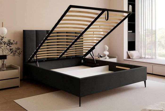 NADUVI Collection Bedframe Carolina met opbergvak velvet 140x200