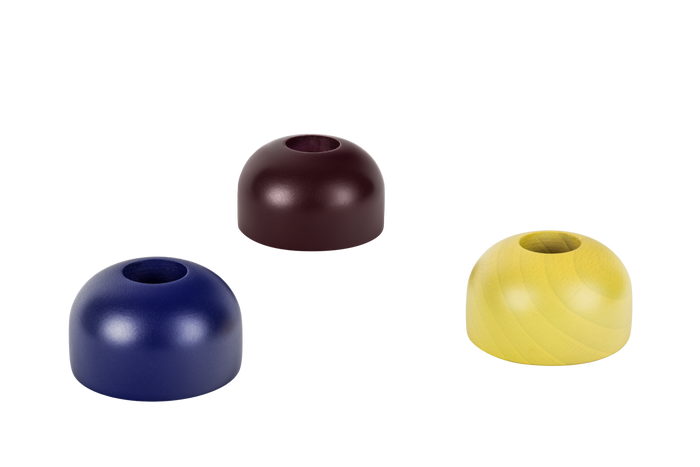 noo.ma LUMS kaarsenhouders set van 3 - Wine Berry