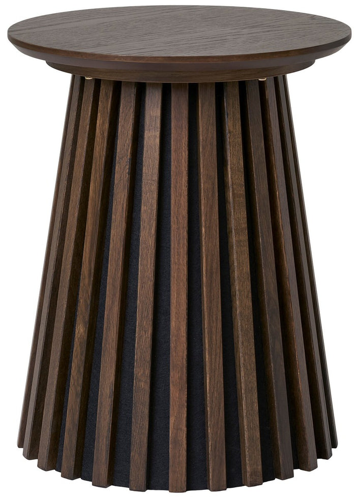 House Nordic Osaka Gerookt Eiken Bijzettafel Rond