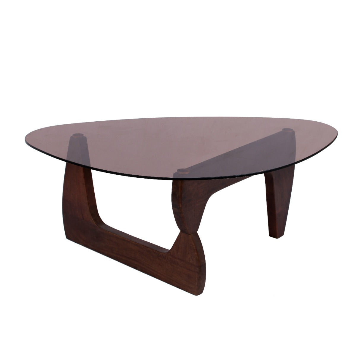 Livingfurn - Salontafel Bruin Glas - 110x70x40cm - Esmee