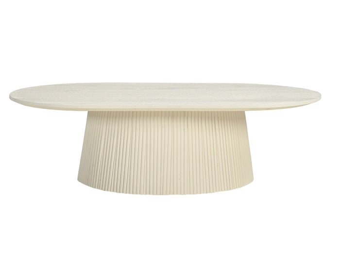 Livingfurn - Salontafel Ivoor Mangohout - 120x70x36cm - Patrice