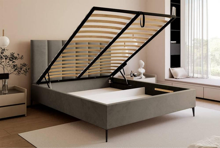 NADUVI Collection Bedframe Carolina met opbergvak velvet 140x200