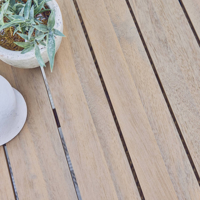 sweeek - Tuinset voor 3 personen van acaciahout en aluminium