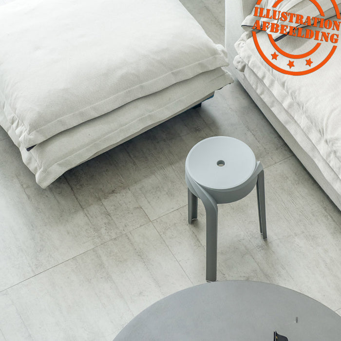 ALTEREGO POMPA Stapelbare lage kruk - Grijs