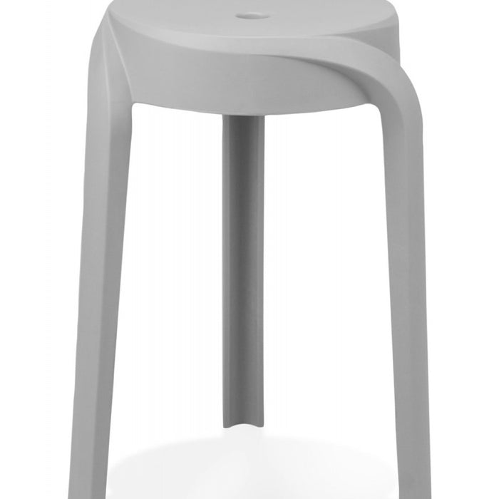 ALTEREGO POMPA Stapelbare lage kruk - Grijs